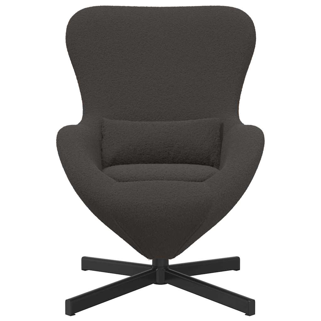 Eiersessel Dunkelgrau 63 x 73 x 90 cm Stoff