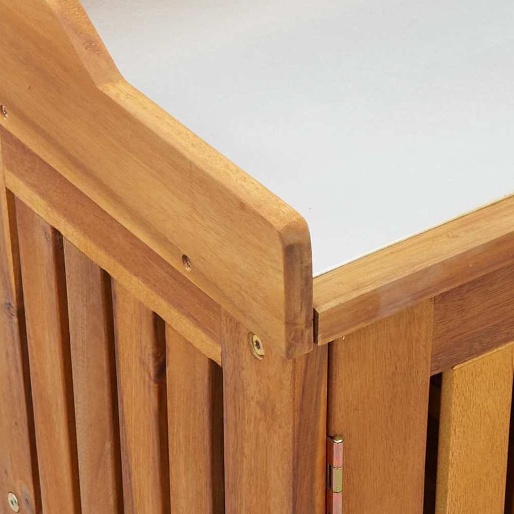 Garten-Schrank Natur 78 x 36,5 x 78 cm Massivholz Akazie