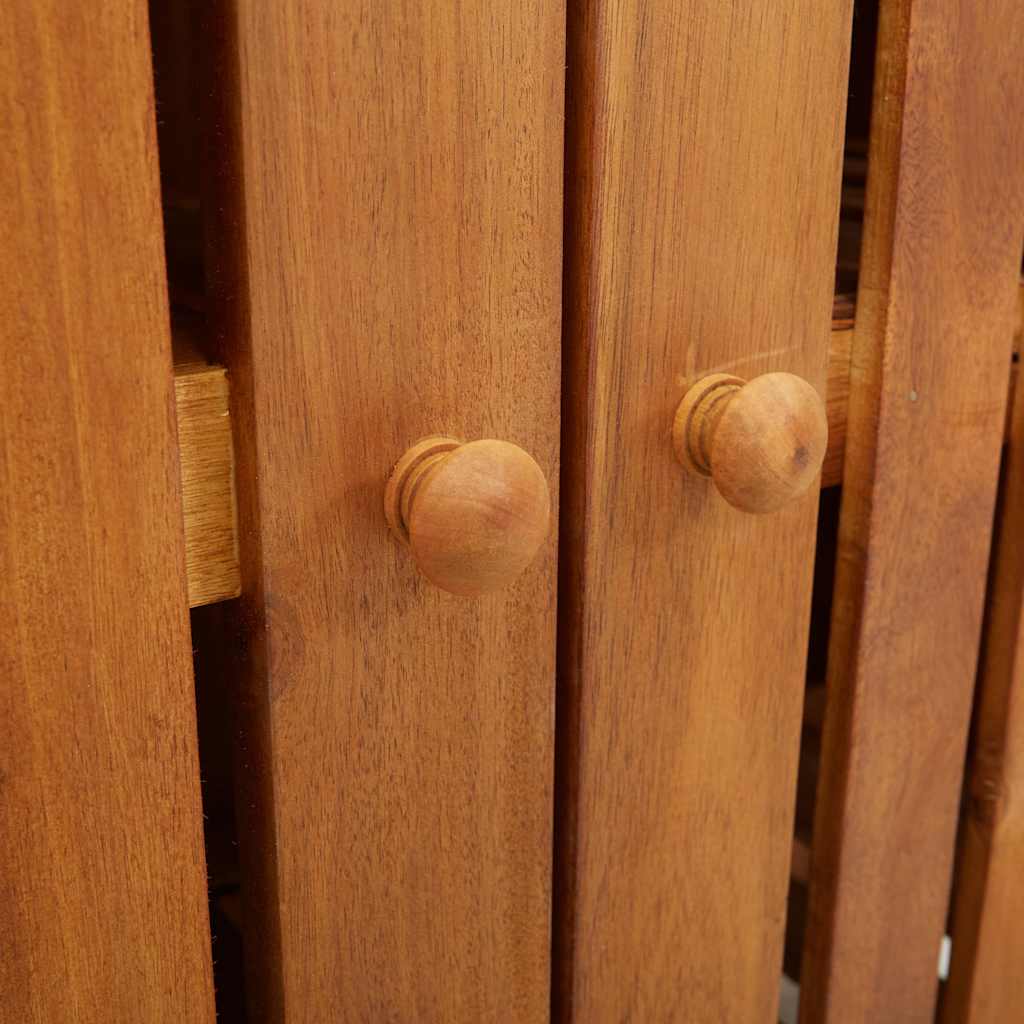 Garten-Schrank Natur 78 x 36,5 x 78 cm Massivholz Akazie
