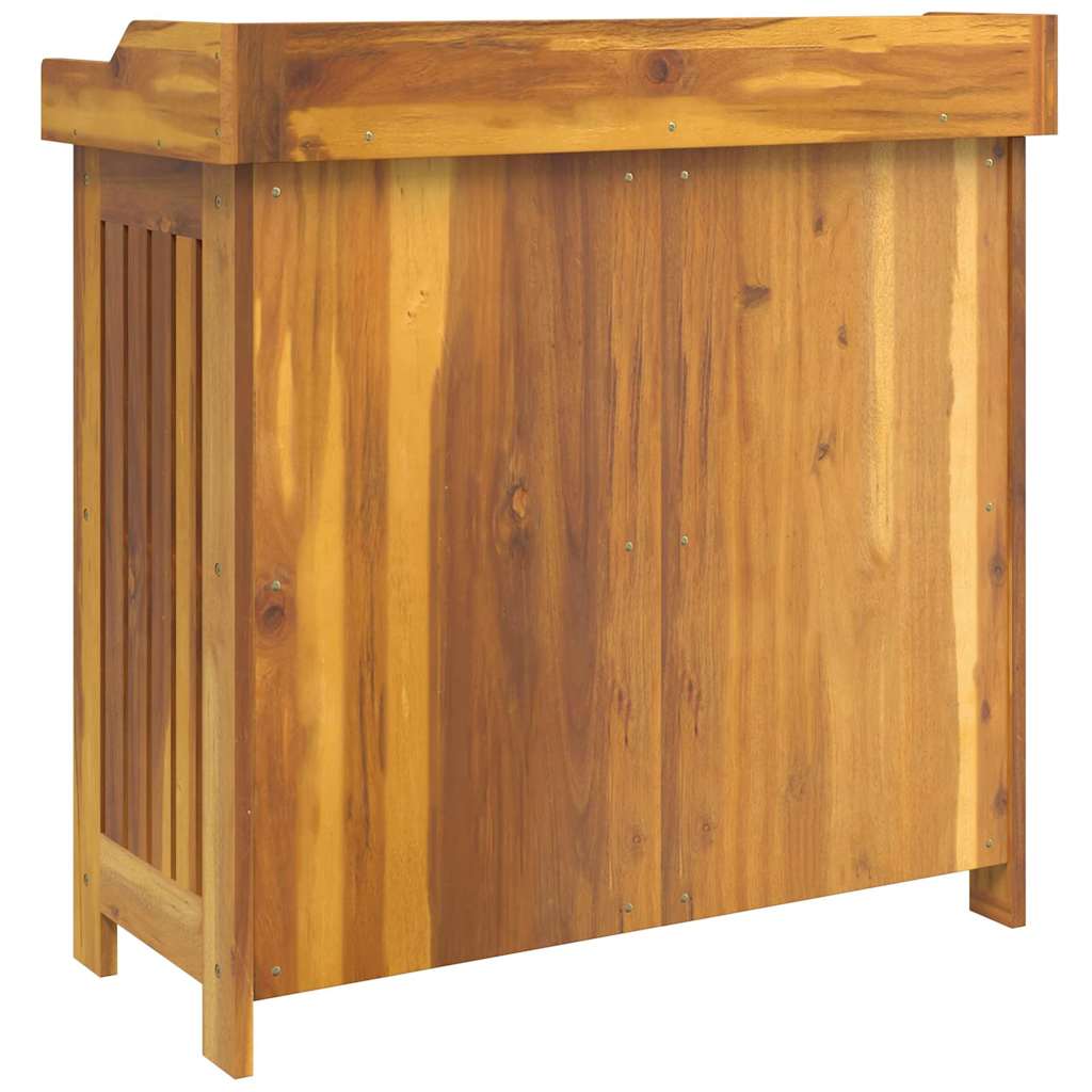 Garten-Schrank Natur 78 x 36,5 x 78 cm Massivholz Akazie