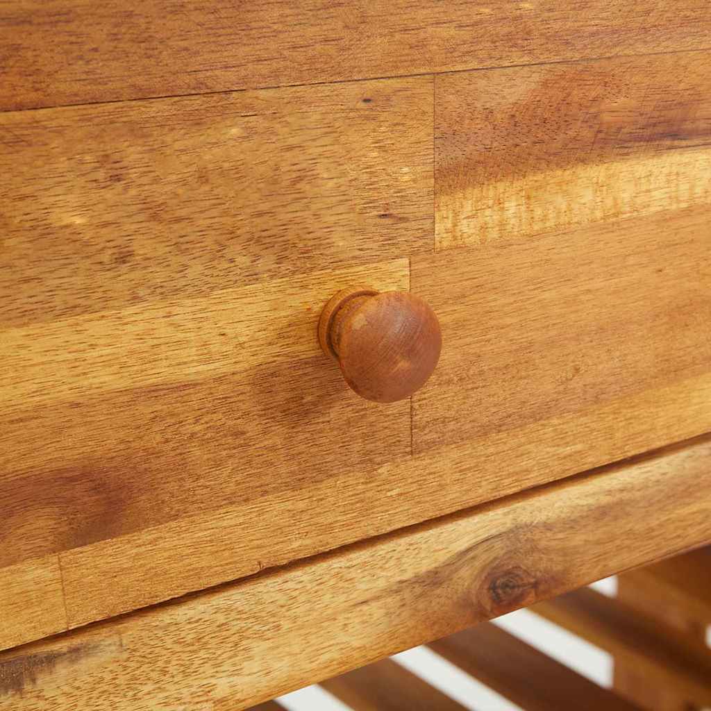 Garten-Schrank Natur 78 x 36,5 x 78 cm Massivholz Akazie