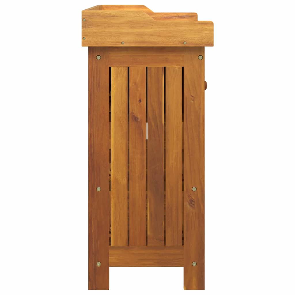 Garten-Schrank Natur 78 x 36,5 x 78 cm Massivholz Akazie