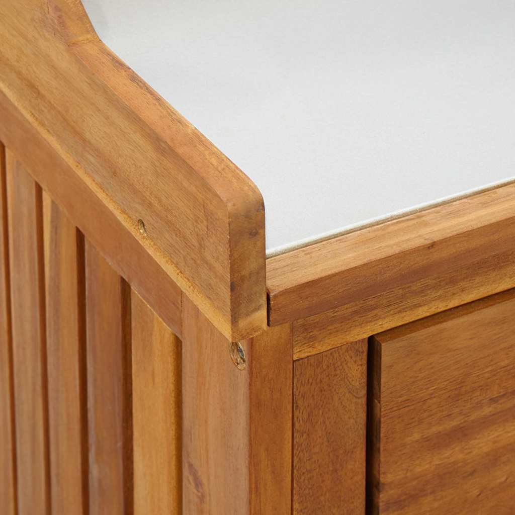 Garten-Schrank Natur 93 x 41,5 x 98 cm Massivholz Akazie