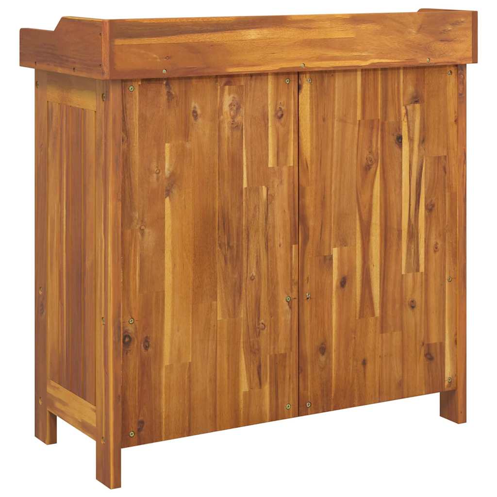 Garten-Schrank Natur 78 x 36,5 x 78 cm Massivholz Akazie