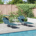 Sonnenliege 2 pcs Grün 58 x 188 x 77cm Polyester