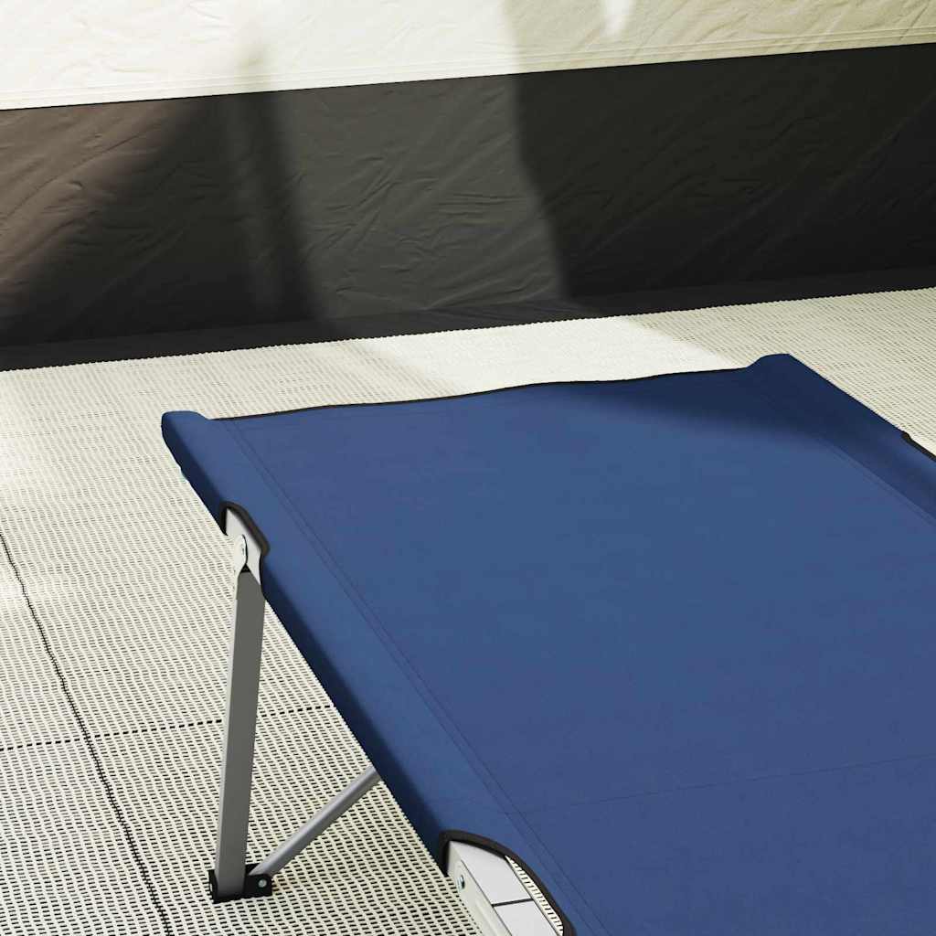 Klapp Schlafbett fürs Camping 2 pcs Blau 194 x 62,5 x 42,5 cm