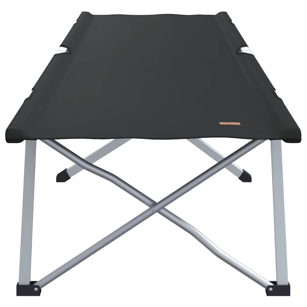 Klapp Schlafbett fürs Camping 2 pcs Schwarz Oxford und Stahl