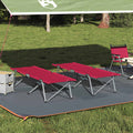 Klapp Schlafbett fürs Camping 2 pcs Rot 194 x 62,5 x 42,5 cm