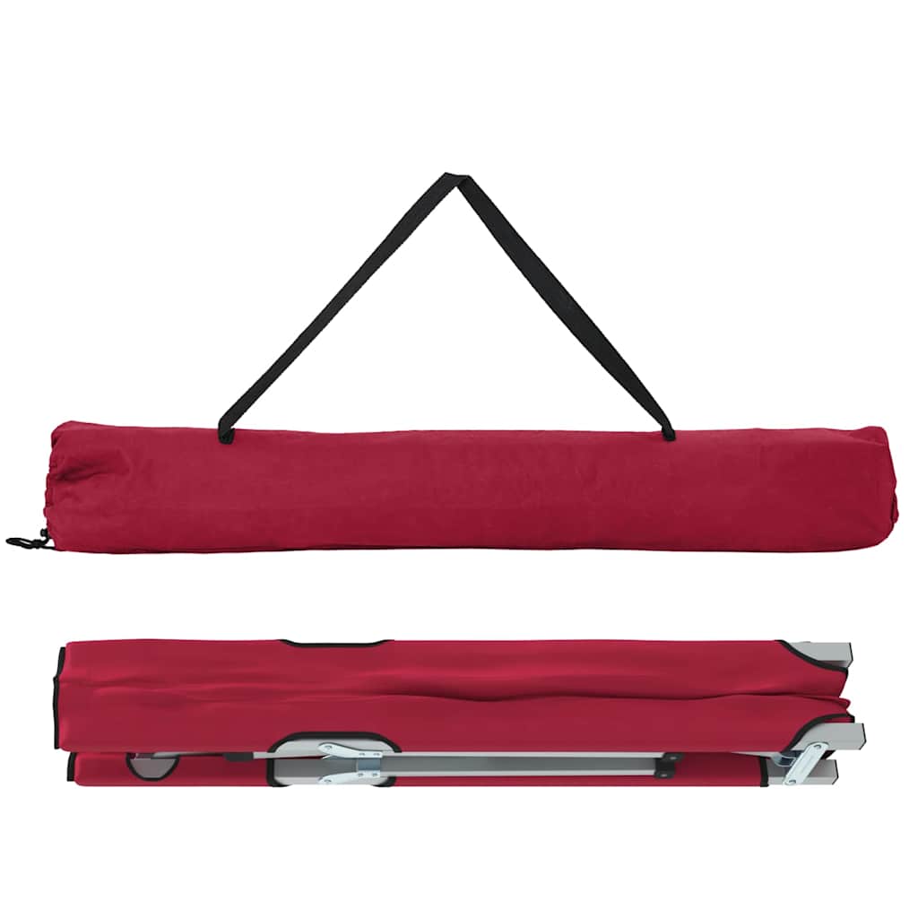 Klapp Schlafbett fürs Camping 2 pcs Rot 194 x 62,5 x 42,5 cm