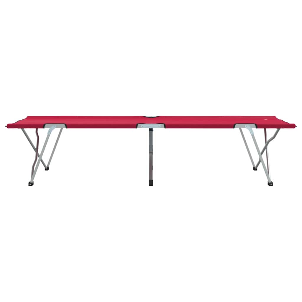 Klapp Schlafbett fürs Camping 2 pcs Rot 194 x 62,5 x 42,5 cm