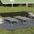 Klapp Schlafbett fürs Camping 2 pcs Grau 194 x 62,5 x 42,5 cm
