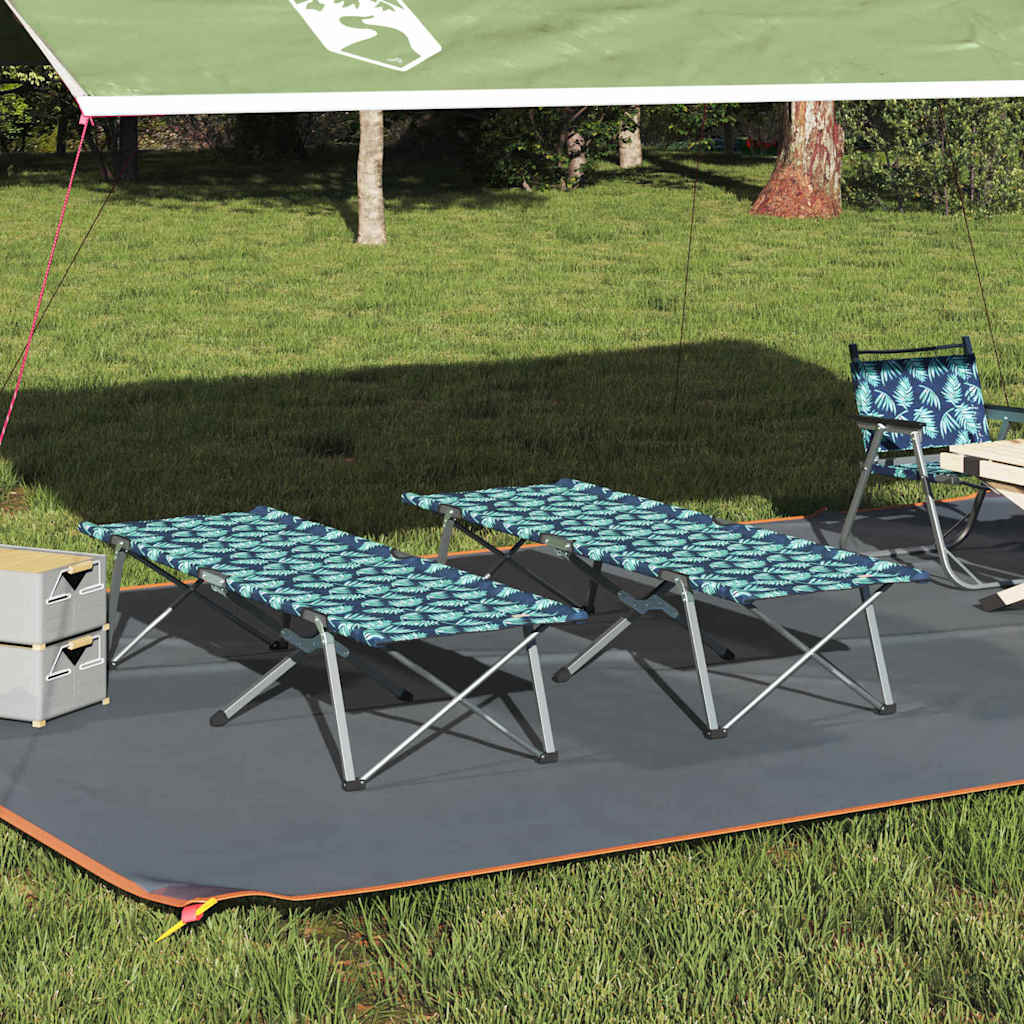 Klapp Schlafbett fürs Camping 2 pcs Wald 194 x 62,5 x 42,5 cm