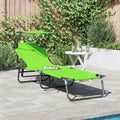 Klappbare Sonnenliege Grün 190 x 57 x 81 cm Oxford