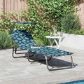 Klappbare Sonnenliege Mehrfarbig 190 x 57 x 81 cm Oxford