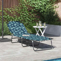 Klappbare Sonnenliege Mehrfarbig 188 x 57 x 86,5 cm Polyester