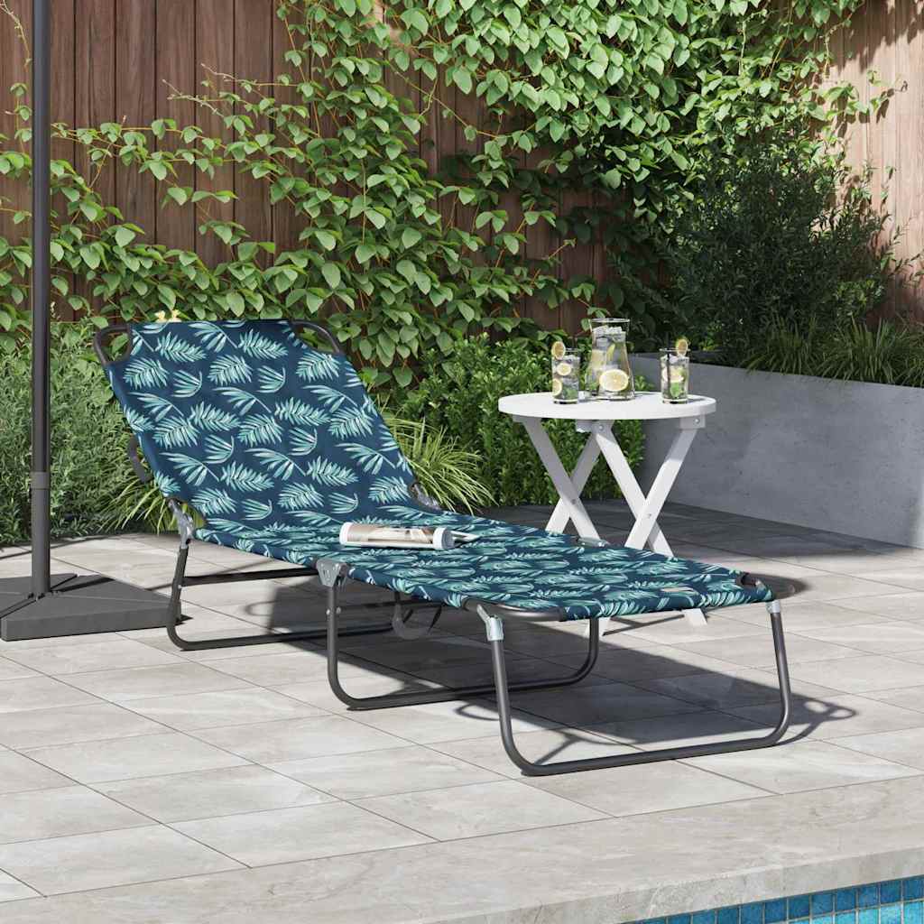 Klappbare Sonnenliege Mehrfarbig 188 x 57 x 86,5 cm Polyester