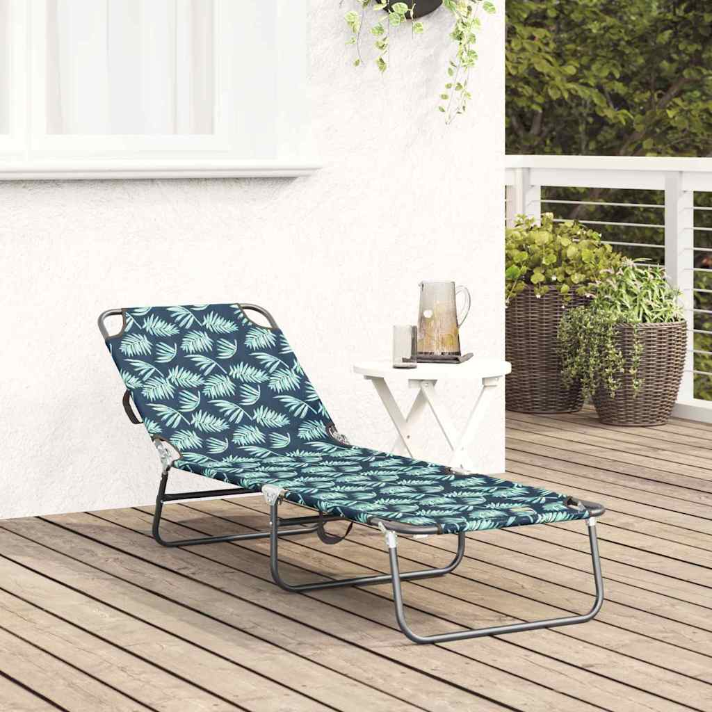 Klappbare Sonnenliege Mehrfarbig 188 x 57 x 86,5 cm Polyester
