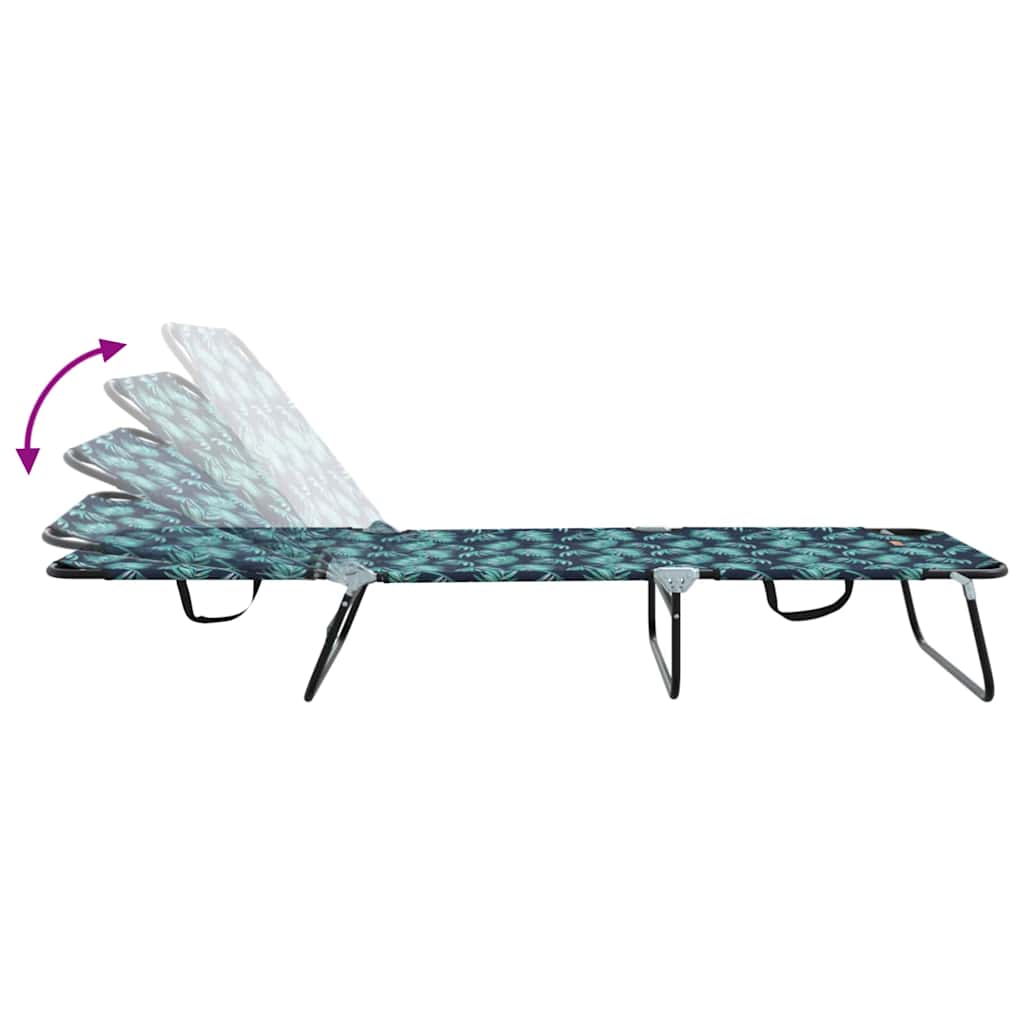 Klappbare Sonnenliege Mehrfarbig 188 x 57 x 86,5 cm Polyester