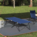 Klapp Schlafbett fürs Camping Blau 206 x 76 x 74 cm