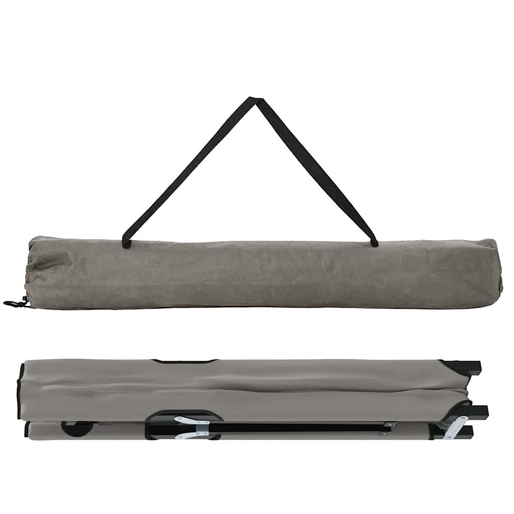 Klapp Schlafbett fürs Camping Grau 206 x 76 x 74 cm