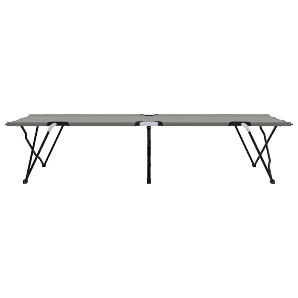 Klapp Schlafbett fürs Camping Grau 206 x 76 x 74 cm