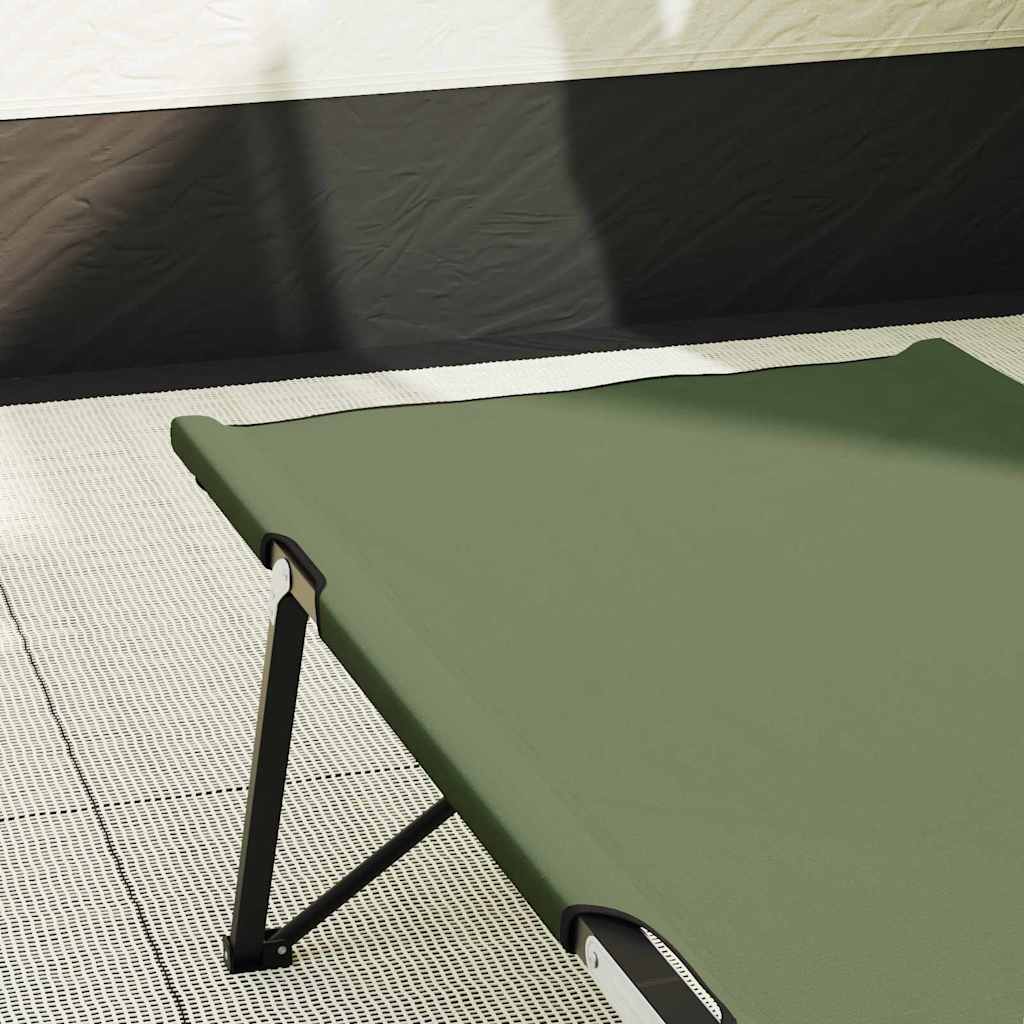 Klapp Schlafbett fürs Camping Grün 206 x 76 x 74 cm