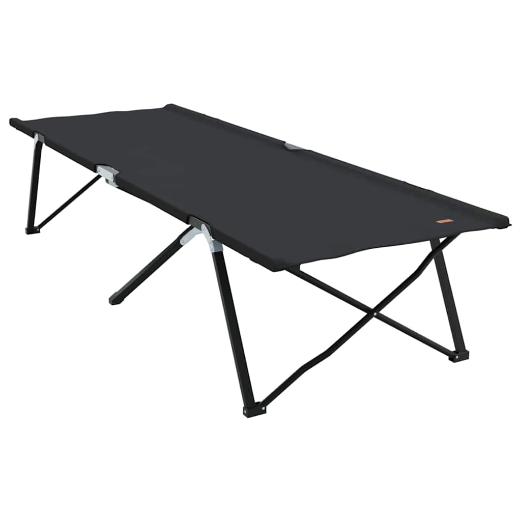 Klapp Schlafbett fürs Camping 2 pcs Schwarz 206 x 76 x 74 cm