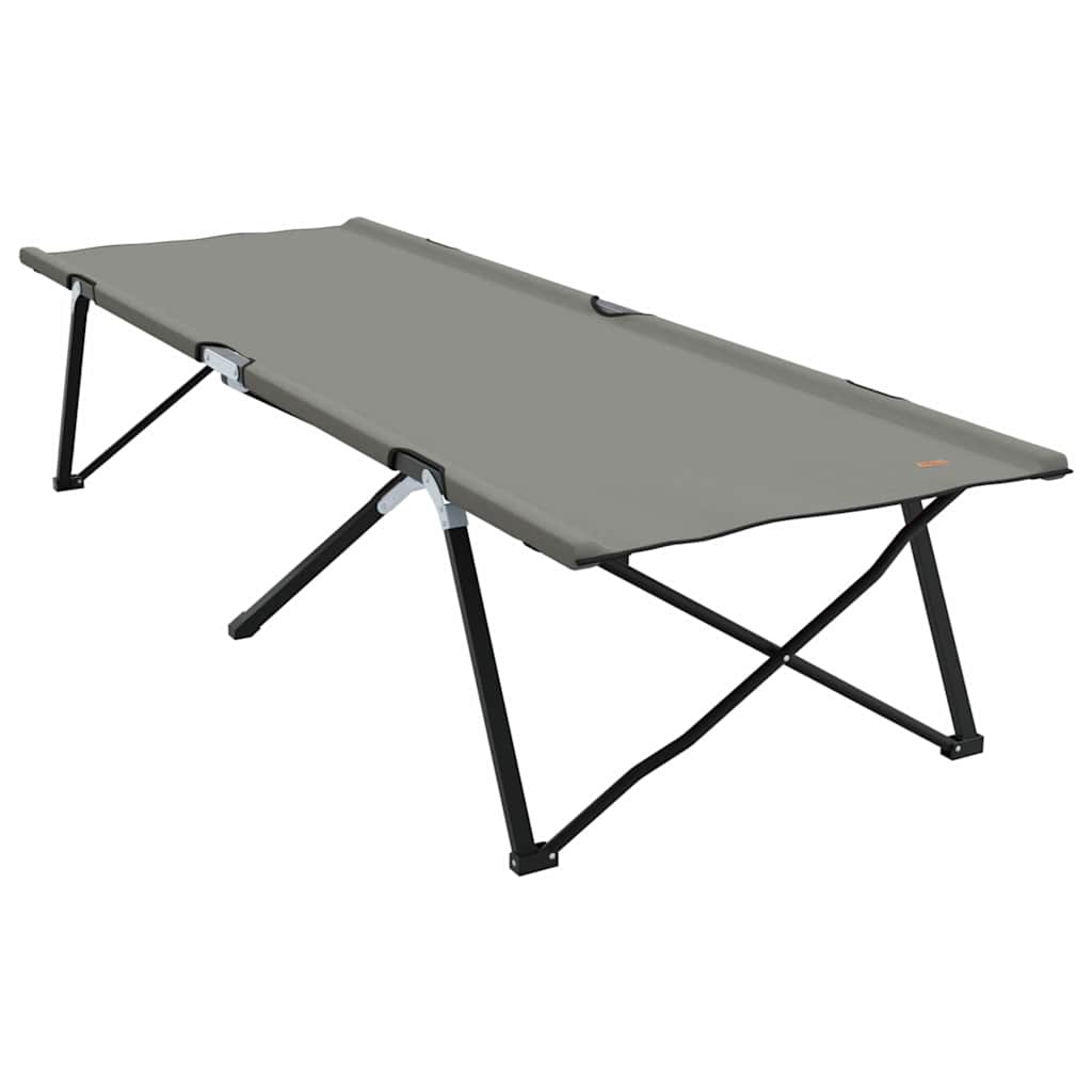 Klapp Schlafbett fürs Camping 2 pcs Grau 206 x 76 x 74 cm
