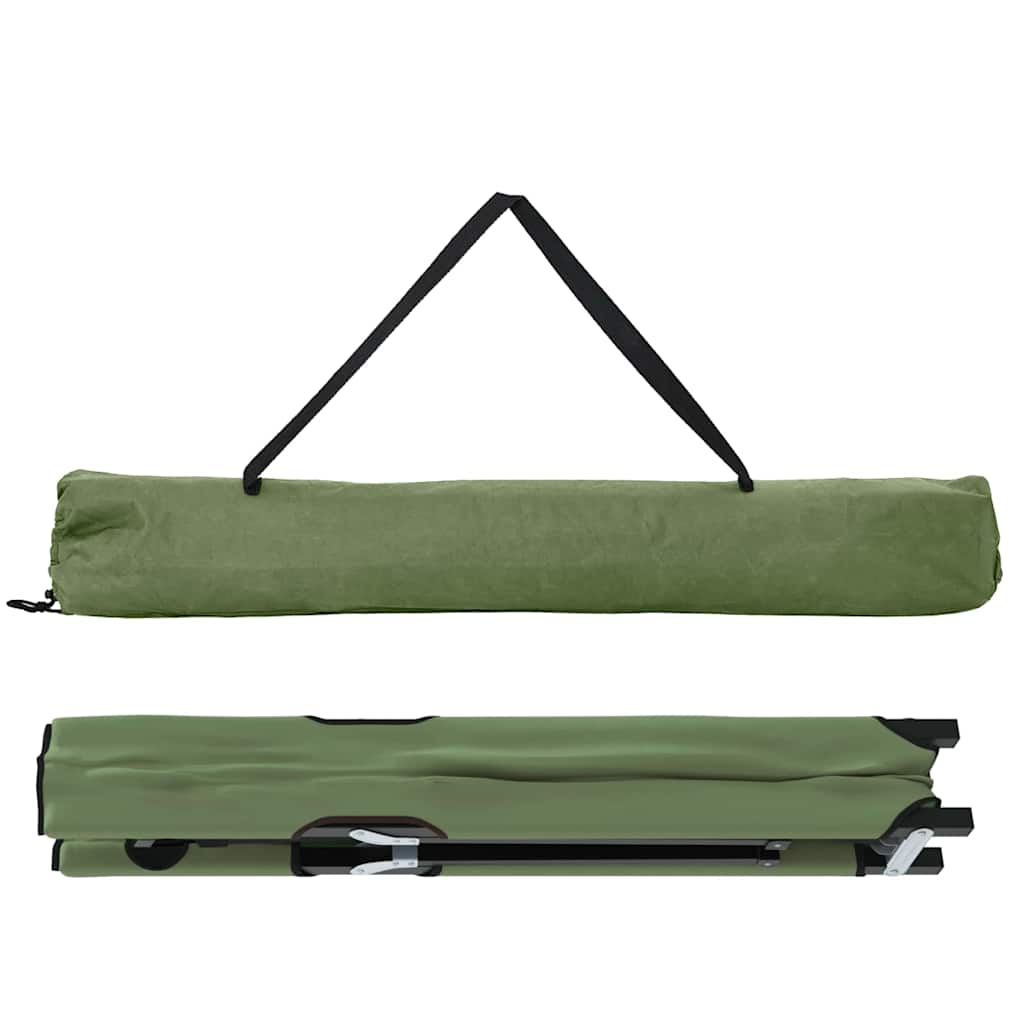 Klapp Schlafbett fürs Camping 2 pcs Grün 206 x 76 x 74 cm