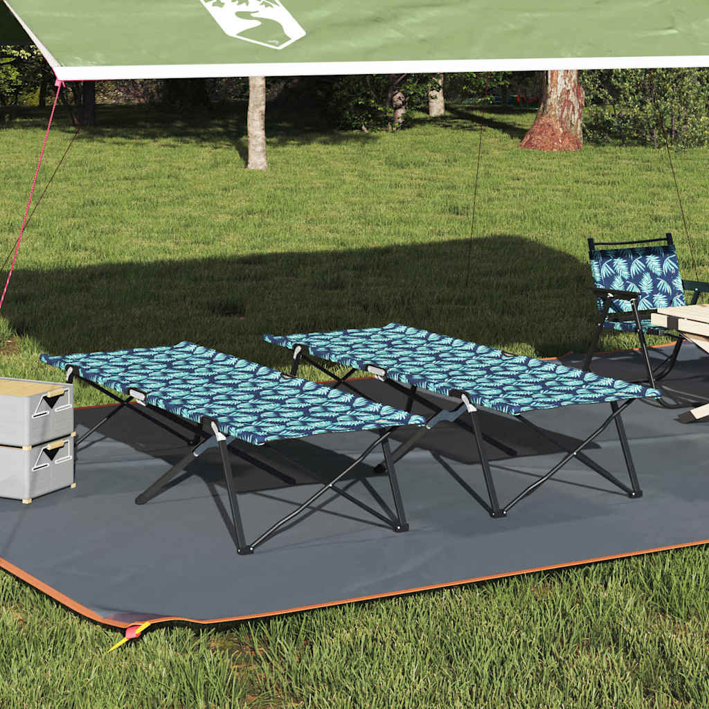 Klapp Schlafbett fürs Camping Blatt 2 pcs Wald 206 x 76 x 74 cm