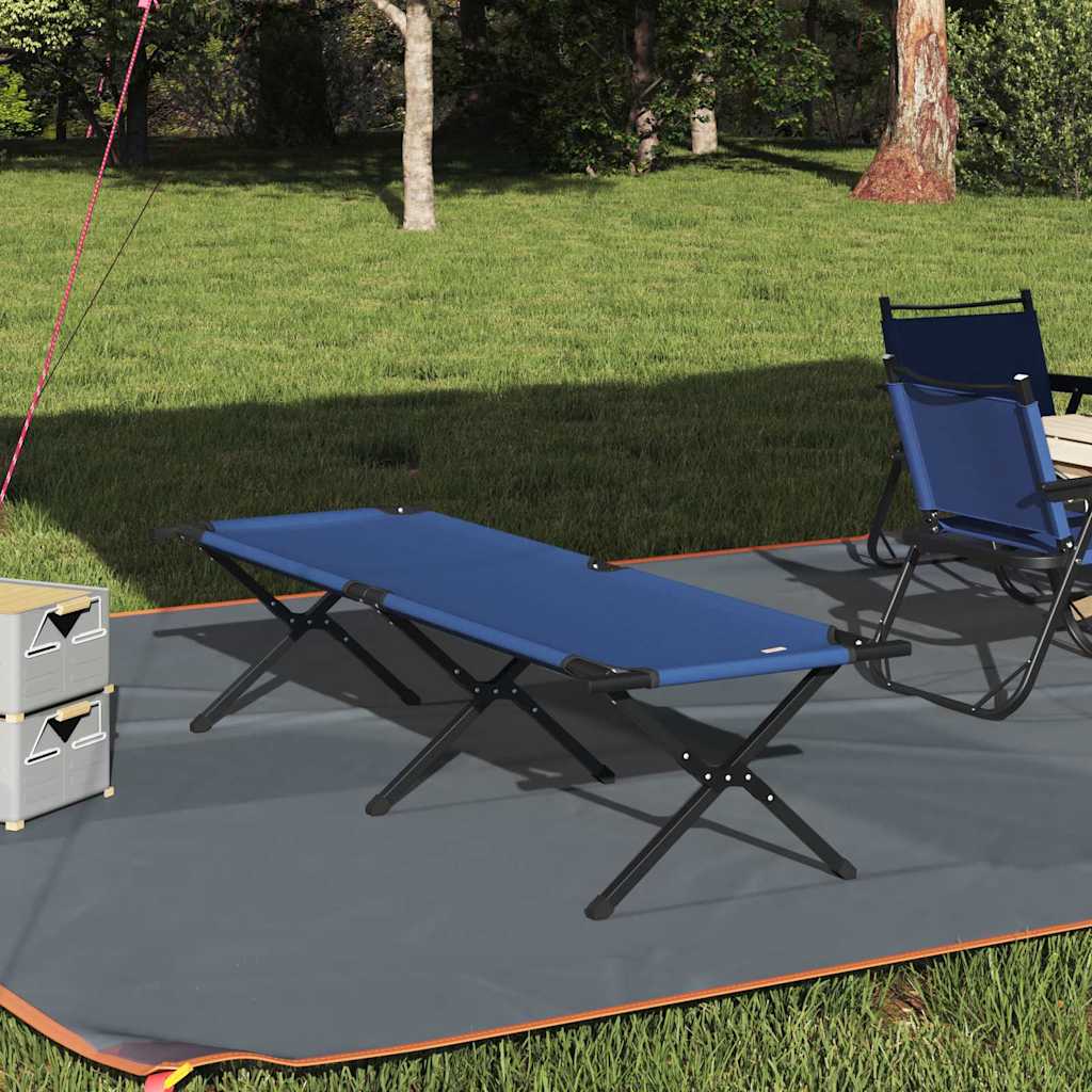 Klapp Schlafbett fürs Camping Blau 193 x 69 x 45 cm