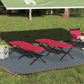 Klapp Schlafbett fürs Camping 2 pcs Rot 193 x 69 x 45 cm