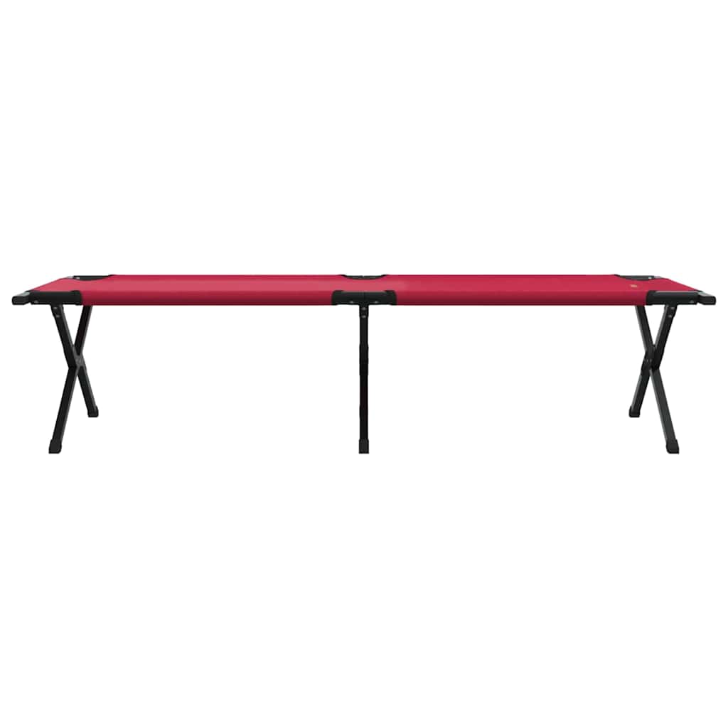 Klapp Schlafbett fürs Camping 2 pcs Rot 193 x 69 x 45 cm