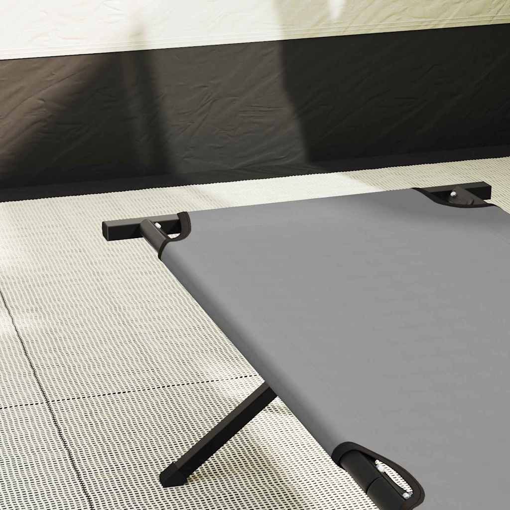 Klapp Schlafbett fürs Camping 2 pcs Grau 193 x 69 x 45 cm