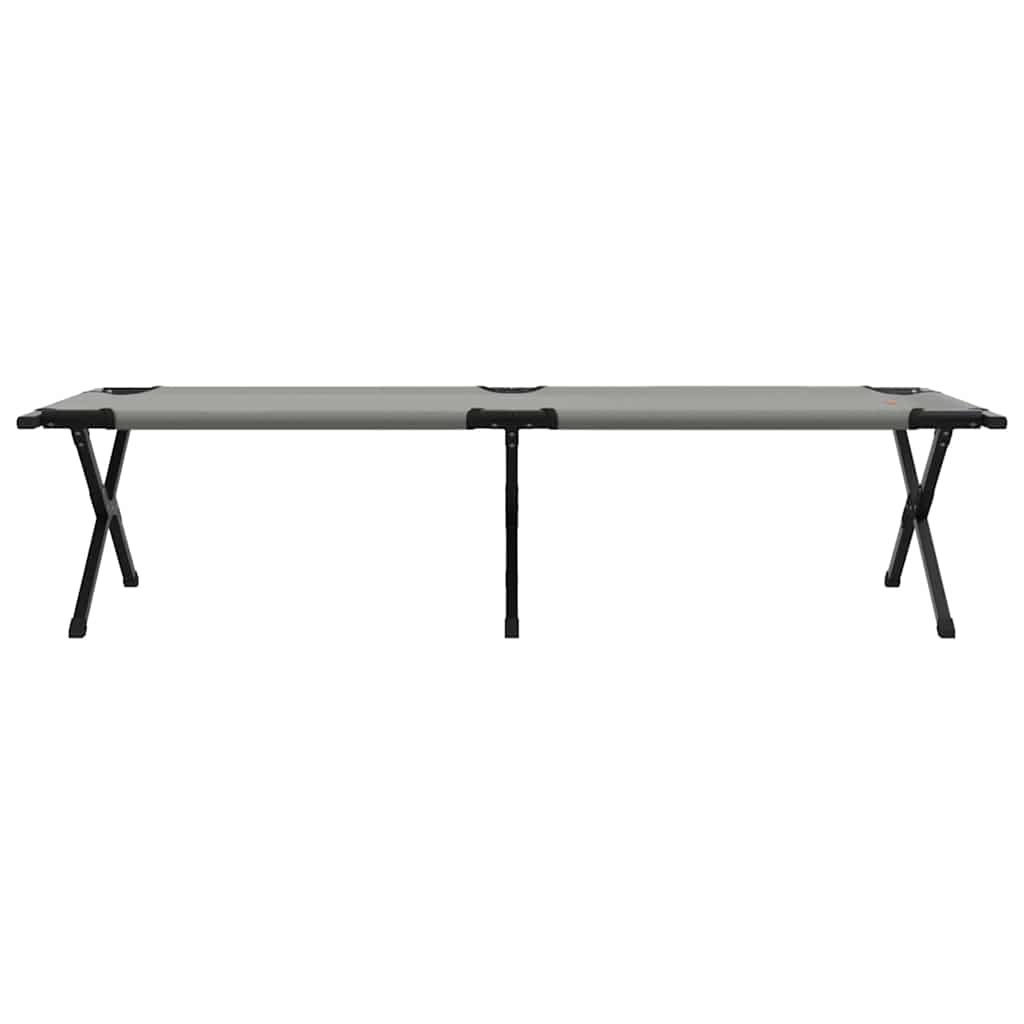 Klapp Schlafbett fürs Camping 2 pcs Grau 193 x 69 x 45 cm