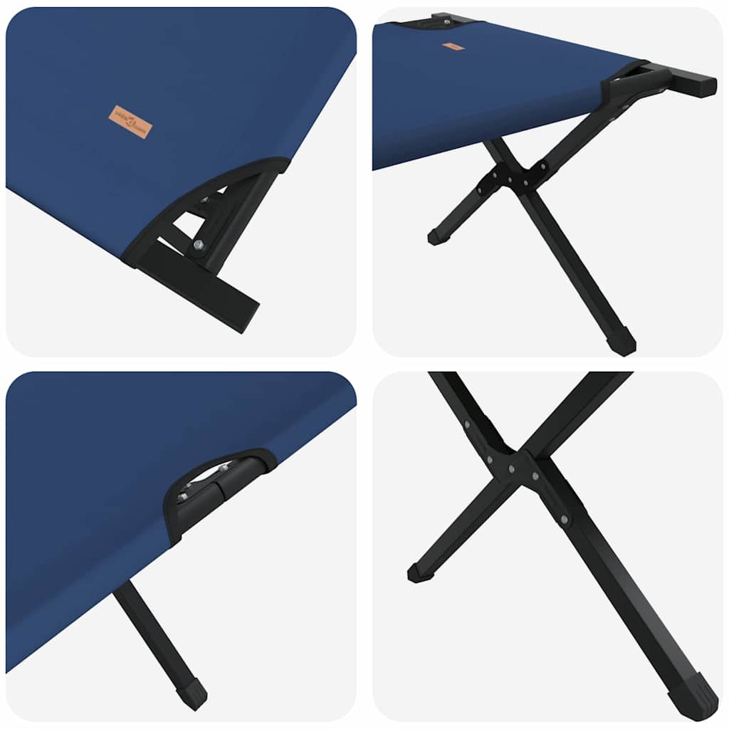Klapp Schlafbett fürs Camping Blau 210 x 80 x 46 cm