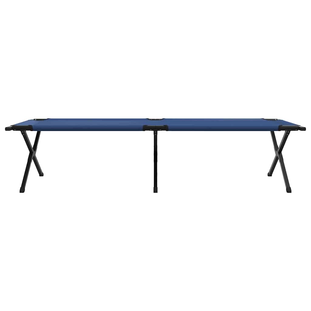 Klapp Schlafbett fürs Camping Blau 210 x 80 x 46 cm