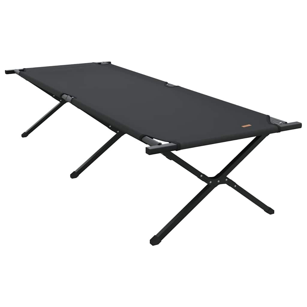 Klapp Schlafbett fürs Camping Schwarz 210 x 80 x 46 cm