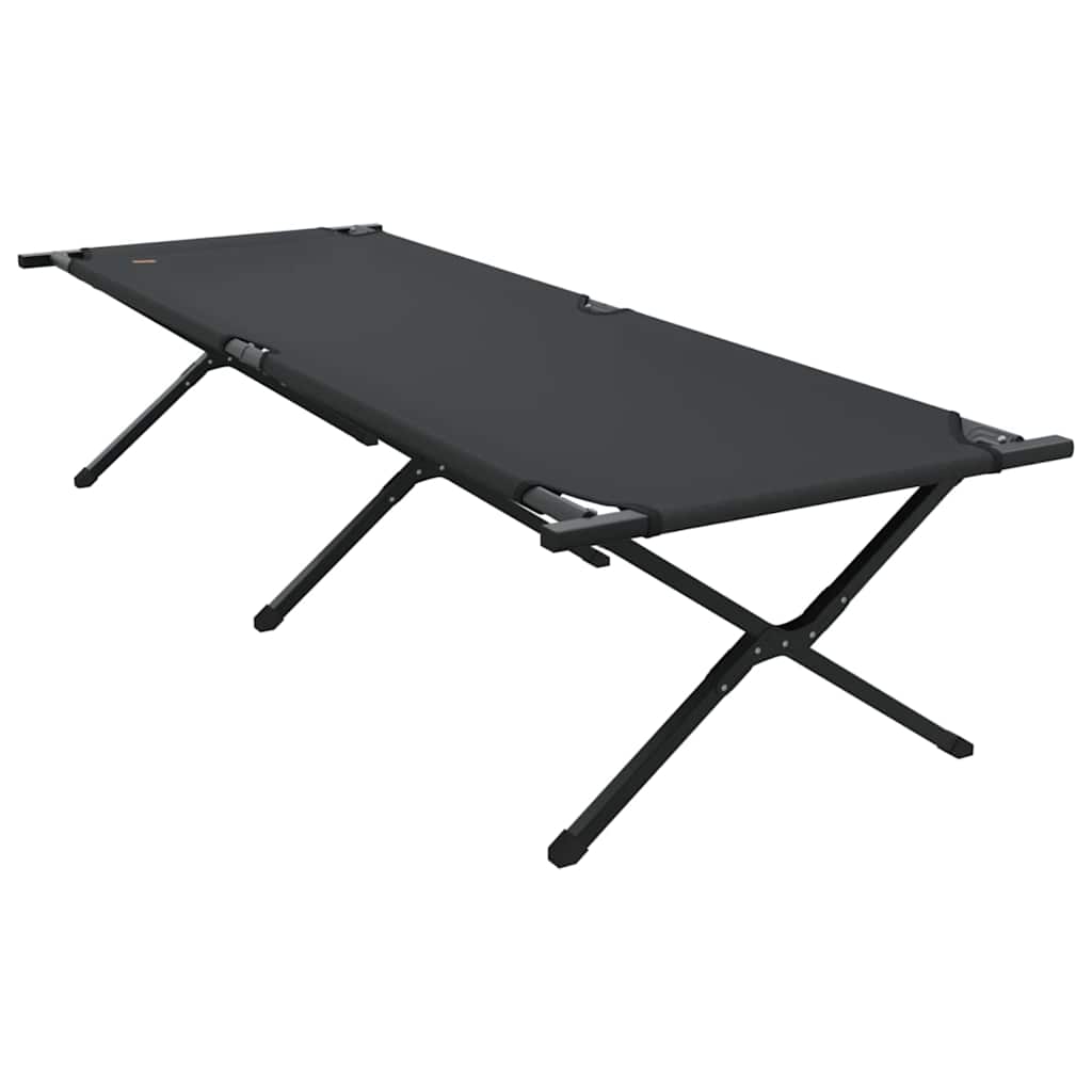 Klapp Schlafbett fürs Camping Schwarz 210 x 80 x 46 cm