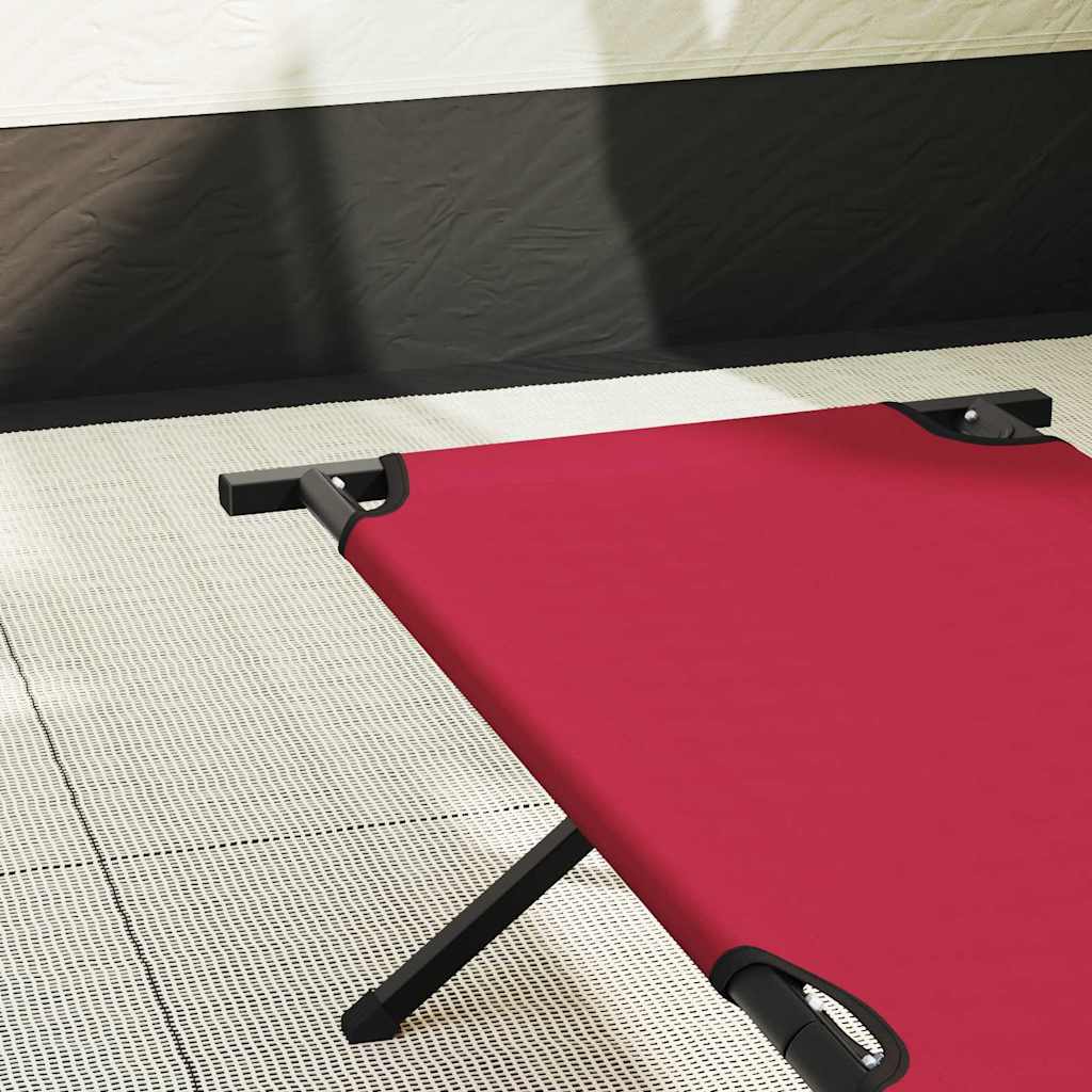 Klapp Schlafbett fürs Camping Rot 210 x 80 x 46 cm Oxford-stoff