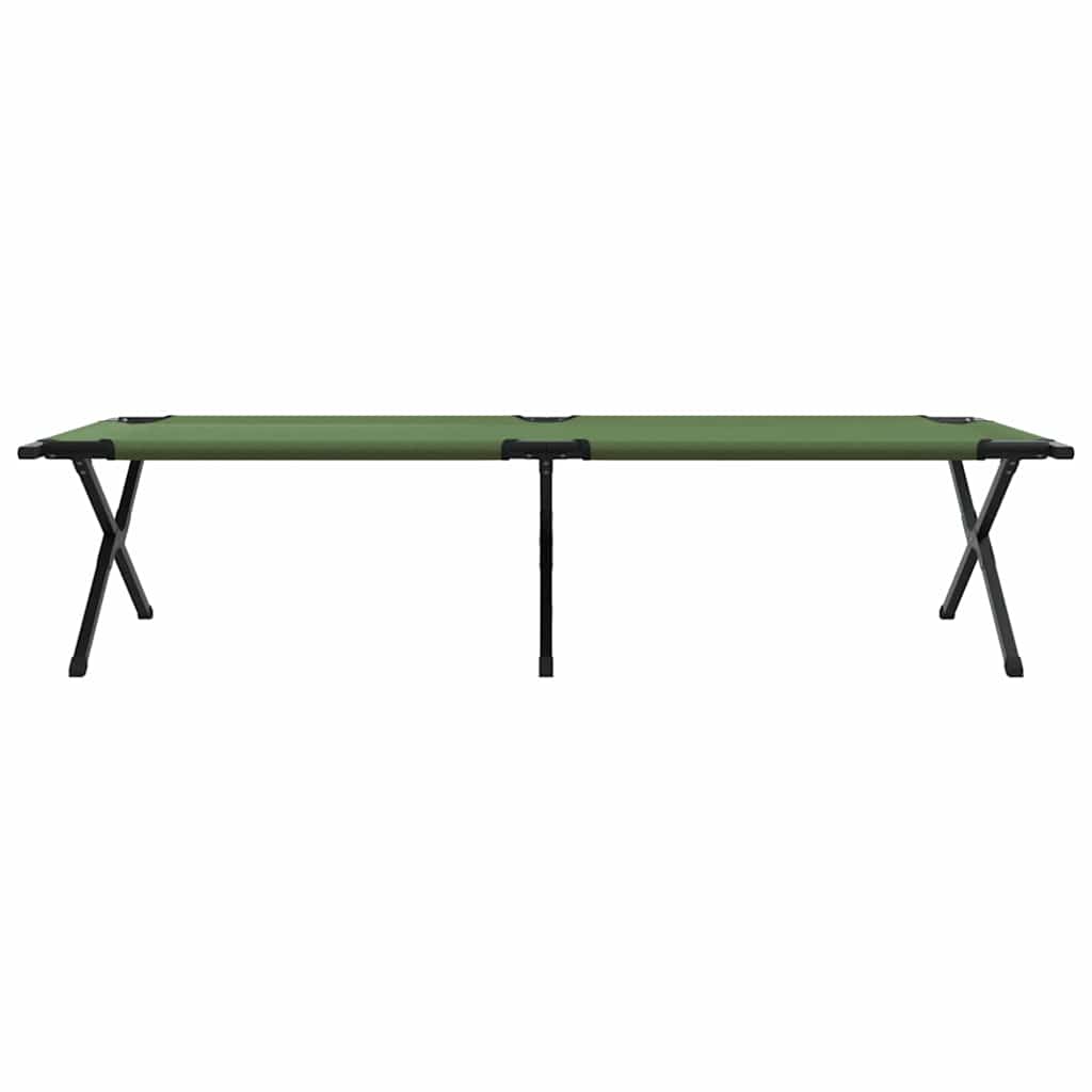 Klapp Schlafbett fürs Camping Grün 210 x 80 x 46 cm
