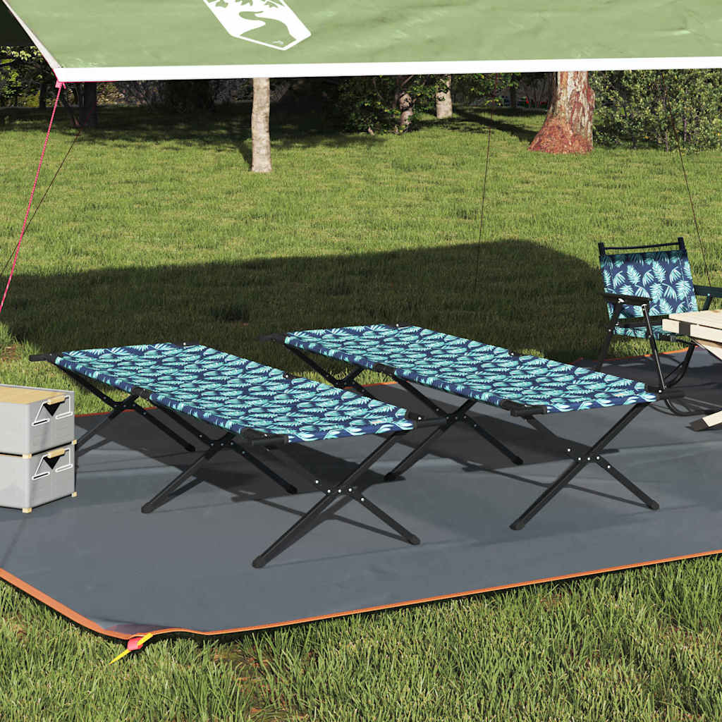 Klapp Schlafbett fürs Camping Blatt 2 pcs Wald 210 x 80 x 46 cm