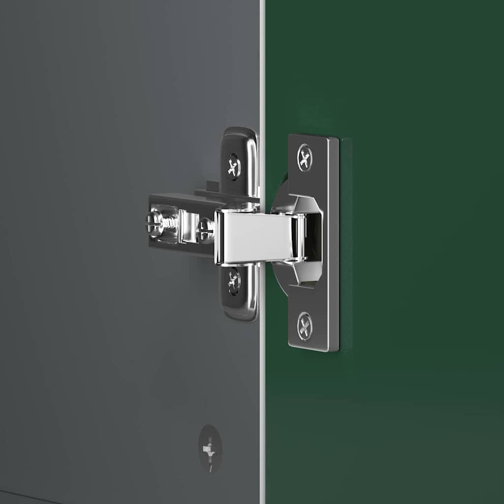 Kreidetafel Kleiderschrank ROROS Grau und Weiß 90 x 45 x 180 cm