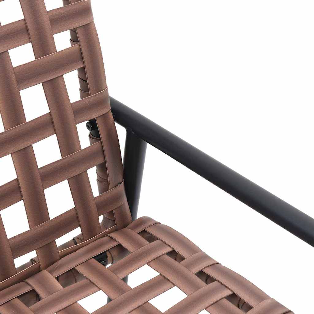 Gartenstuhl 2 pcs Braun 78 x 55,5 x 75,5 cm Poly-Rattan