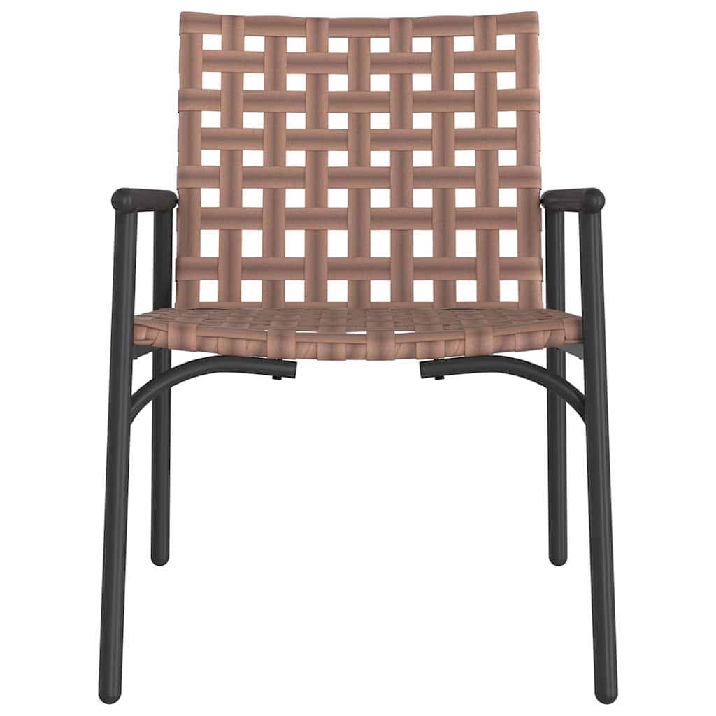 Gartenstuhl 2 pcs Braun 78 x 55,5 x 75,5 cm Poly-Rattan