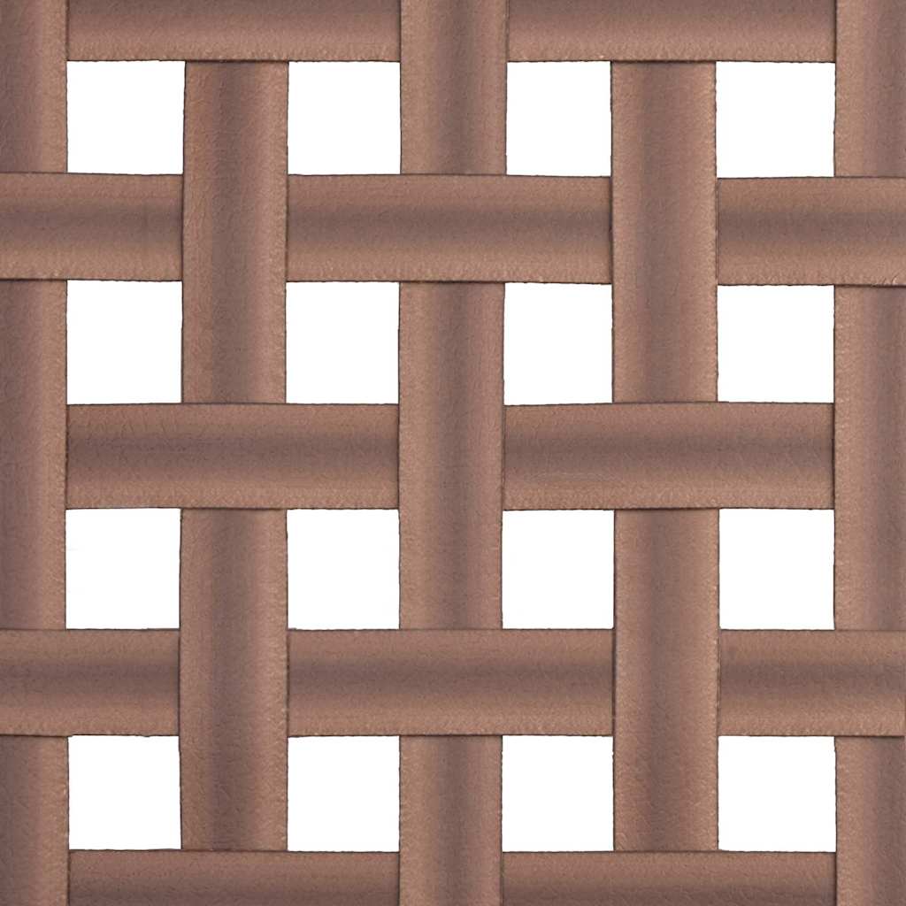Gartenstuhl 2 pcs Braun 78 x 55,5 x 75,5 cm Poly-Rattan