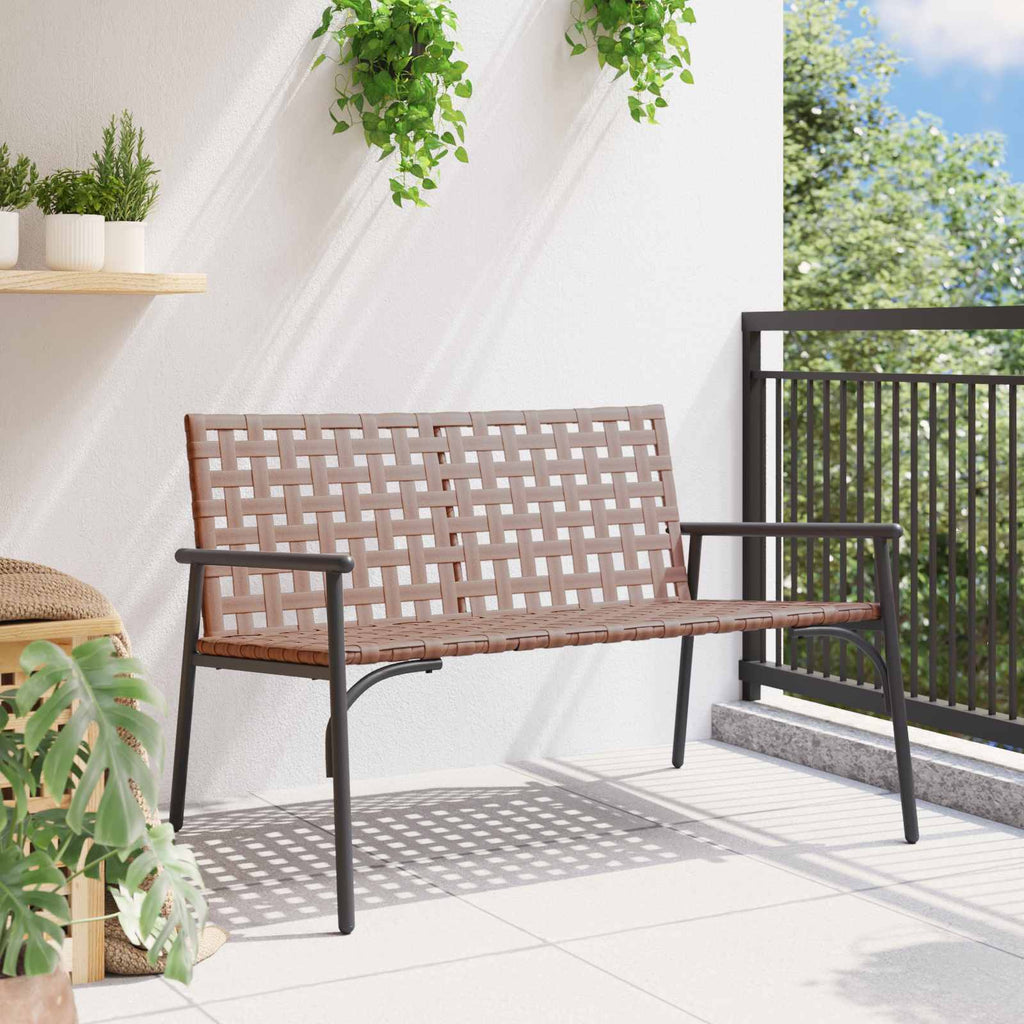 Gartenstuhl Braun 110,5 x 79 x 75,5 cm Poly-Rattan
