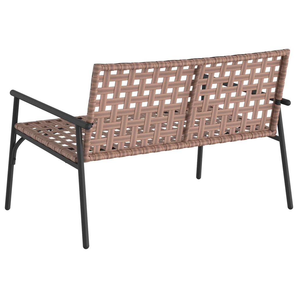 Gartenstuhl Braun 110,5 x 79 x 75,5 cm Poly-Rattan