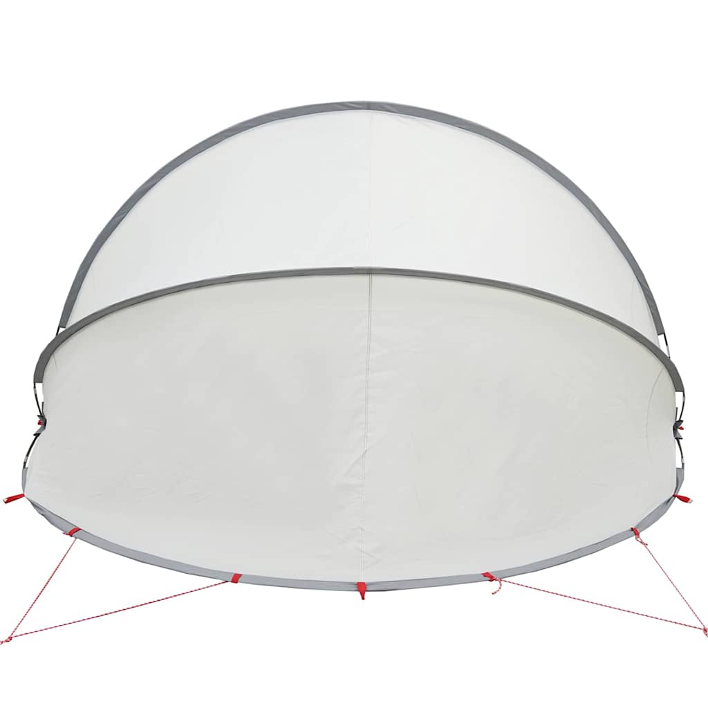 Pool-Dome Grau und Orange 336 x 322 x 160 cm
