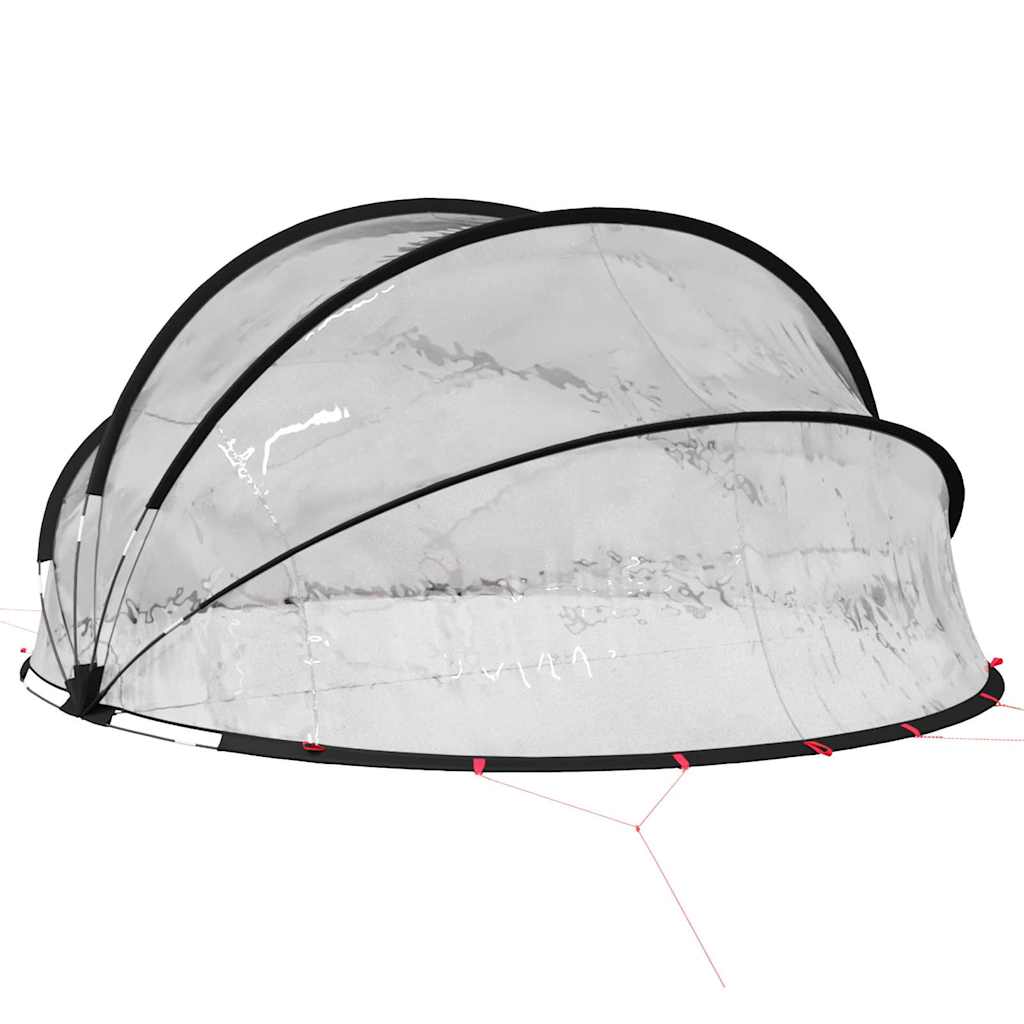 Pool-Dome Transparent 405 x 405 x 192 cm PVC